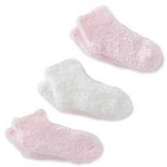 Cuddle Bear® Baby Girls' Fuzzy Booties - Pink