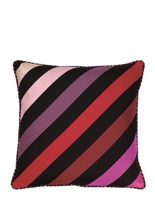Sonia Rykiel Insolent Bonbon Striped Satin Cushion