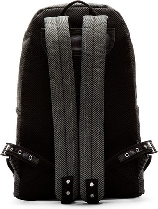 Diesel Grey Herrinbgone Clubber Backpack