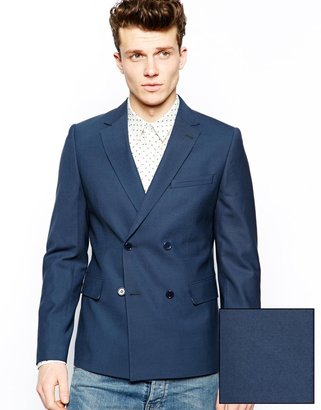 Peter Werth Double Breasted Suit Jacket in Slim Fit