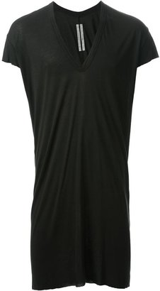 Rick Owens long v-neck T-shirt