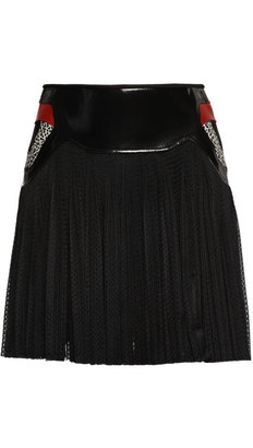 Alexander Wang Referee Pleated Mini Skirt With Sneaker Detail