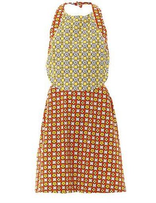 See by Chloe Geometric floral pinafore dress