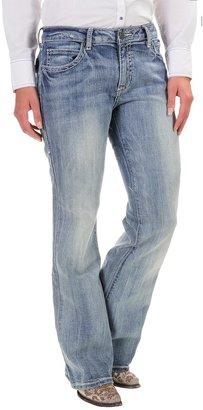 Wrangler Rock 47 Rhinestone Pocket Jeans - Low Rise (For Women)