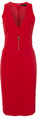 French Connection Romeo Stretch Dress, Royal Scarlet
