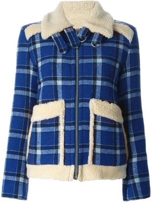 Marc by Marc Jacobs check pattern trimmed jacket