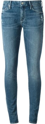 Mother distressed skinny jeans