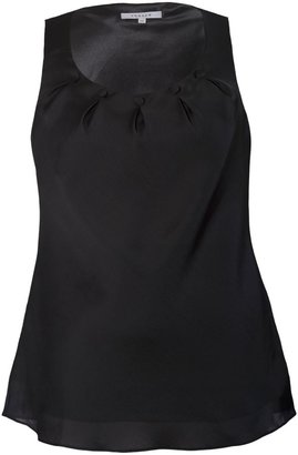 House of Fraser Chesca Plus Size Tuck detail camisole with button trim