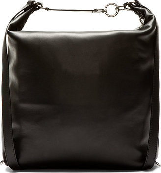 Marni Black Leather Buckle Backpack