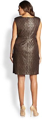 Kay Unger Kay Unger, Sizes 14-24 Metallic Lace Dress