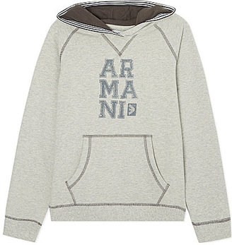 Armani Junior Logo hooded sweatshirt 4-16 years - for Men