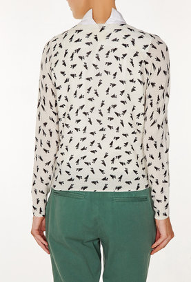 Band Of Outsiders Printed Bunny Sweater