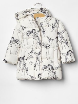 T&G Warmest deer print puffer jacket