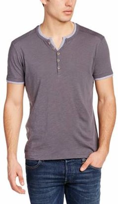 Esprit Men's 2-in-1 Henley Short Sleeve T-Shirt