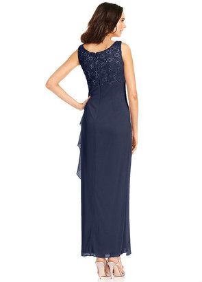 Alex Evenings Dress and Jacket, Sleeveless Sequined Lace Gown