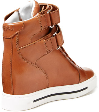 Marc by Marc Jacobs Leather Hidden Wedge Sneaker