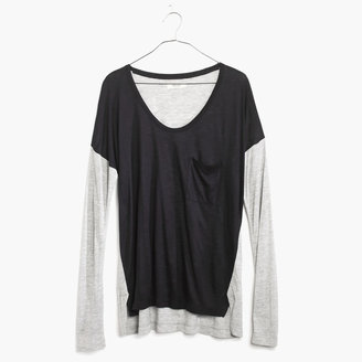 Madewell Scoopneck Roster Tee in Colorblock