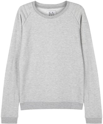 Zoe Karssen Grey quilted cotton blend sweatshirt
