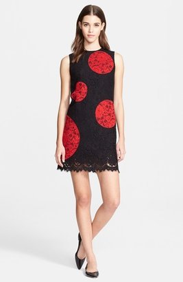 Dolce & Gabbana Polka Dot Lace Shift Dress