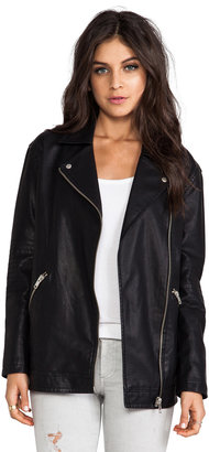 BB Dakota Atleg Vegan Leather Moto Jacket