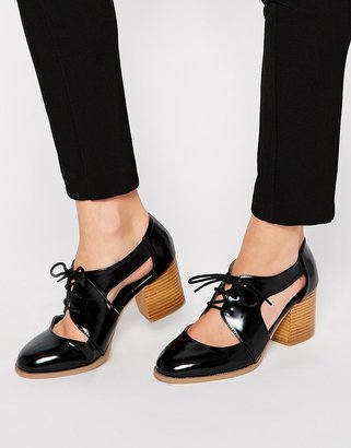 ASOS SOUTHBOUND Lace Up Heels - Black