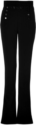 Ralph Lauren COLLECTION Double Face Wool Sailor Pants in Black