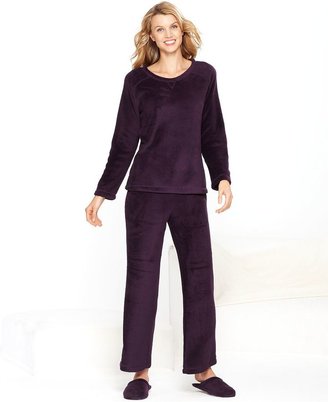 Charter Club Solid Supersoft Top and Pajama Pants Set