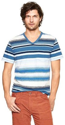 Gap Lived-in variegated striped T-shirt
