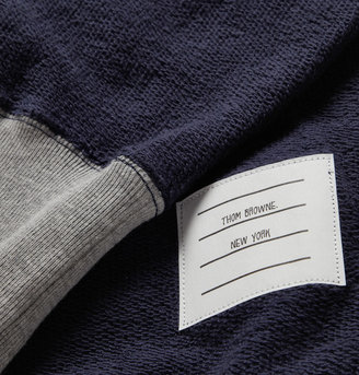 Thom Browne Panelled Cotton-Jersey Sweatshirt