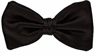 Barneys New York Men's Silk Satin Bow Tie - Black