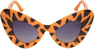 Tiger Printed Acetate Cat Eye Sunglasses