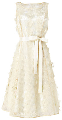 Lulu Phase Eight Flower Dress, Cream