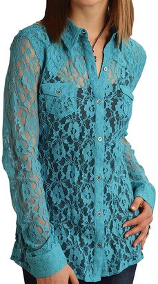 Roper @Model.CurrentBrand.Name Five Star Lace Blouse - Long Sleeve (For Women)