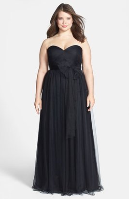 Jenny Yoo 'Annabelle' Convertible Tulle Column Dress (Regular & Plus Size)