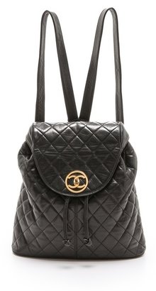 WGACA What Goes Around Comes Around Chanel Quilted Backpack