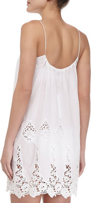 Miguelina Anna Embroidered-Voile Coverup