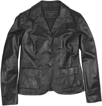 Forzieri Black Genuine Italian Leather Jacket