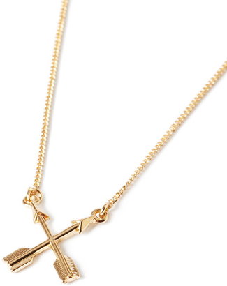 Forever 21 arrows charm necklace