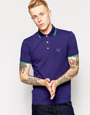 Fred Perry Polo Shirt Japanese Ltd Edition - blue