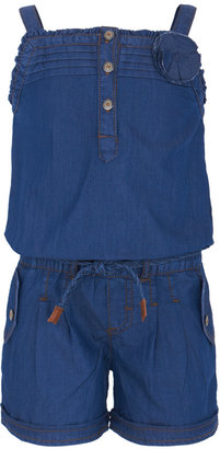 Mayoral Chambray Belted Playsuit