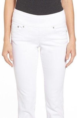 Jag Jeans 'Peri' Pull-On Stretch Straight Leg Jeans (White) (Regular & Petite)
