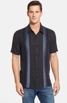 Nat Nast 'Casablanca' Regular Fit Short Sleeve Silk Sport Shirt
