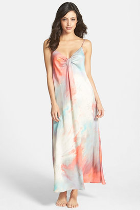 Donna Karan Crepe Long Nightgown