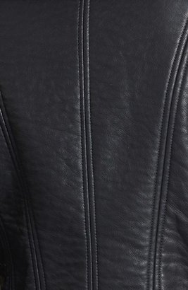 Sam Edelman 'Caitlyn' Faux Leather Jacket with Fleece Collar