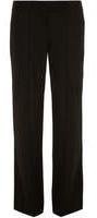 Dorothy Perkins Womens Black Linen Wideleg Trousers- Black