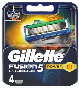 Gillette Fusion Proglide Power Men's Razor Blades 4 count