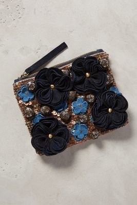 Anthropologie Miss Albright Yarn Begonia Pouch