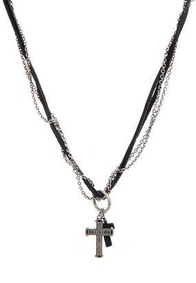 Religion Relgion Leather Cross Pendant