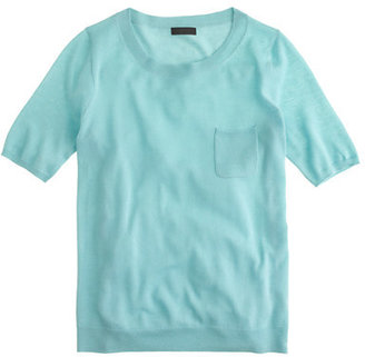 J.Crew Collection featherweight cashmere pocket tee
