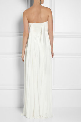 Sophia Kokosalaki Charis Pleated Jersey-crepe Gown - White